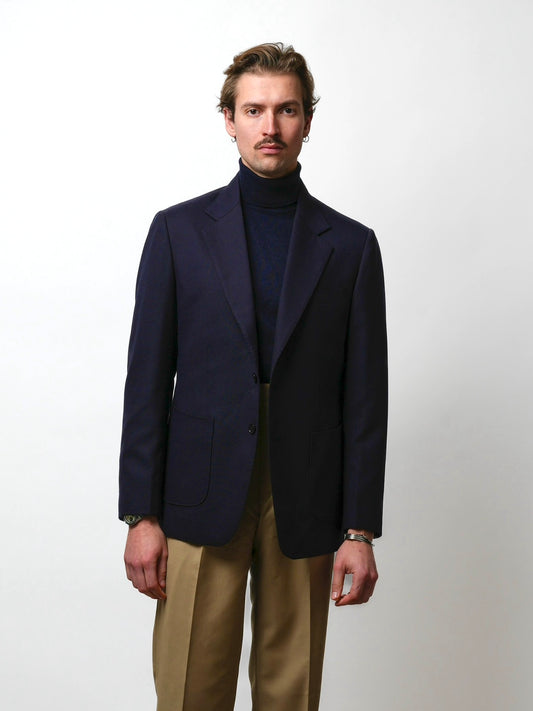 Veste navy en Laine Fresco™