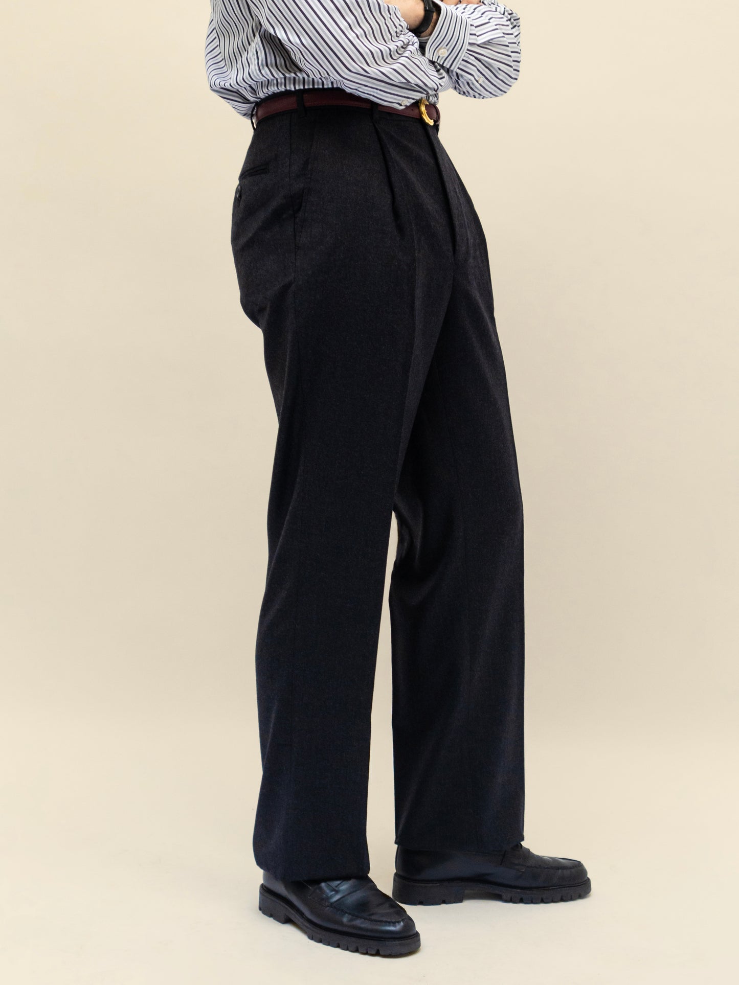 Pantalon en flanelle Huddersfield™ gris anthracite