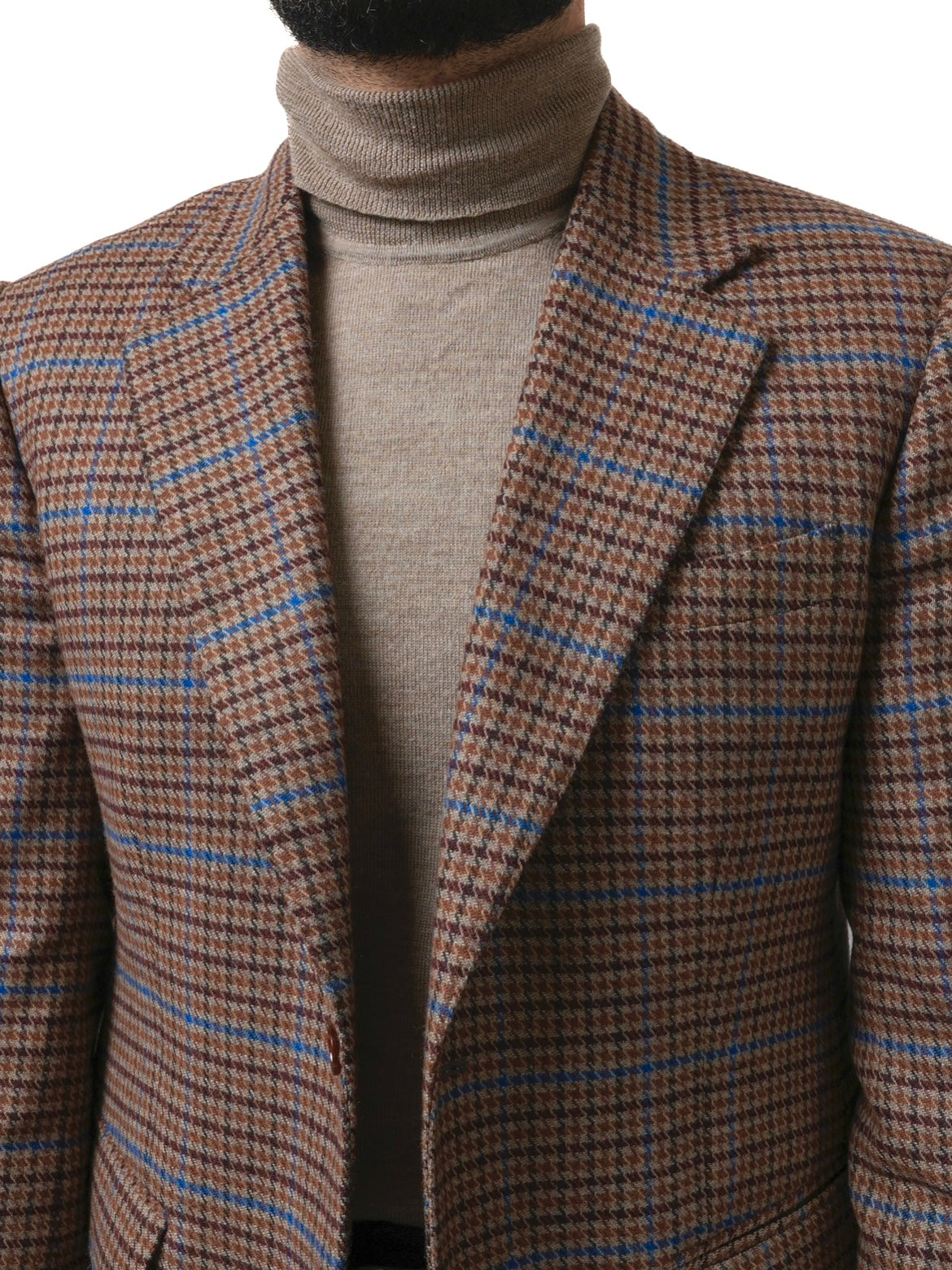 Veste à motif gun club Cerruti Laine et Cachemire